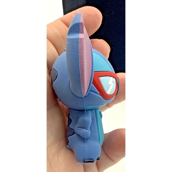 Disney Lilo and Stitch Figural Keyring Stitch In Sunglasses Purse Bag Clip Loose - Picture 11 of 11